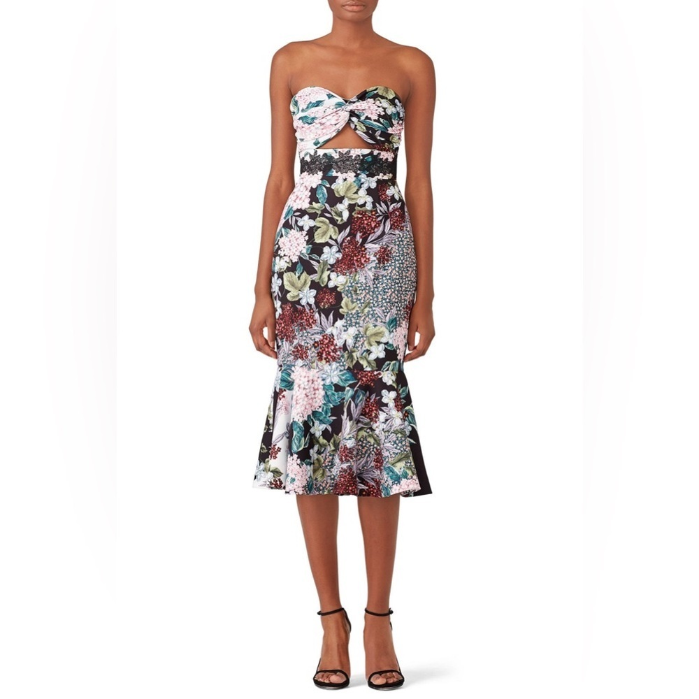 KEEPSAKE the Label Floral Strapless Dress - Multicolor